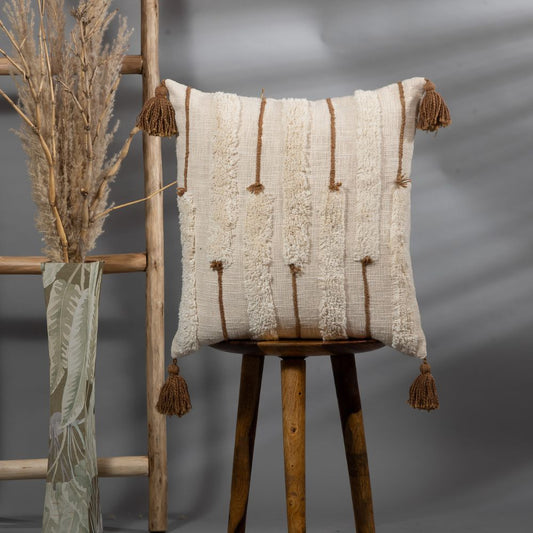 RAKYA  -  Plush Tufted Pillow Cover