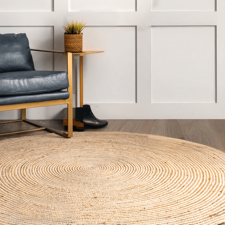 RAW ROUND BRAIDED RUG
