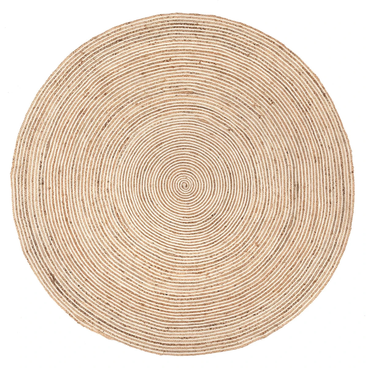 RAW ROUND BRAIDED RUG