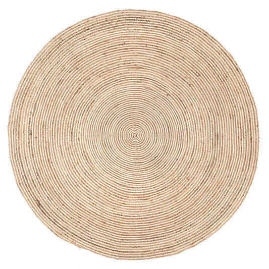 RAW ROUND BRAIDED RUG