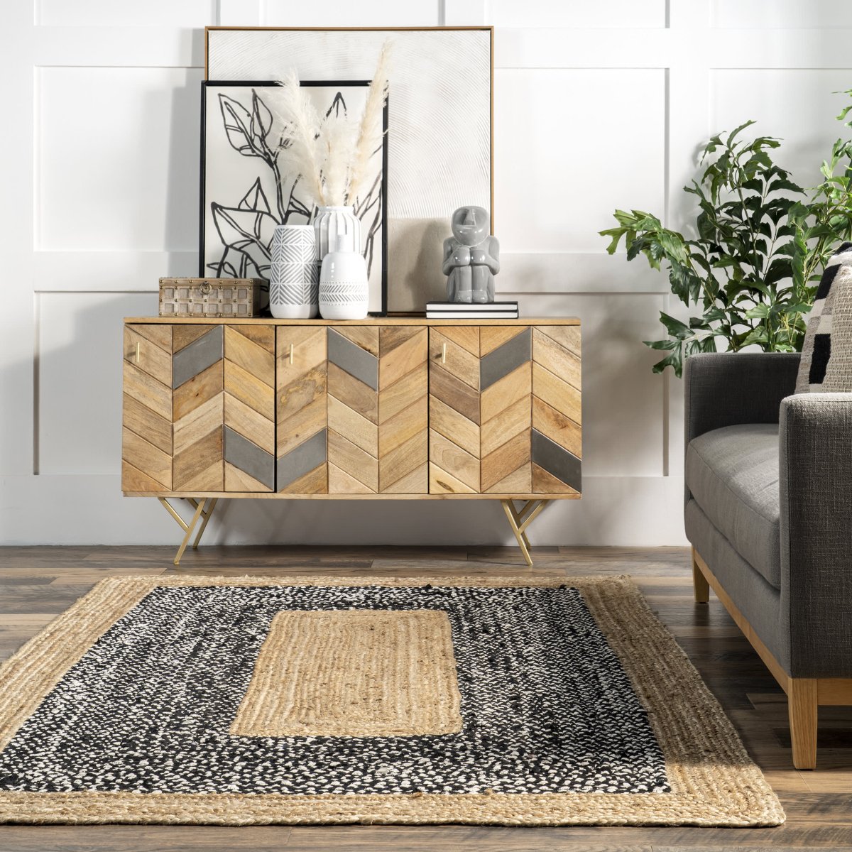 ROME DENIM BRAIDED RUG