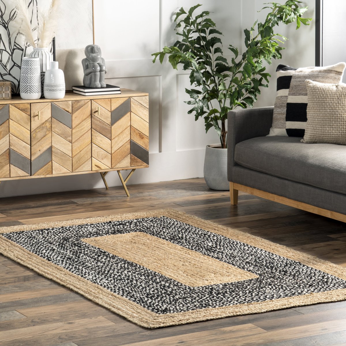 ROME DENIM BRAIDED RUG