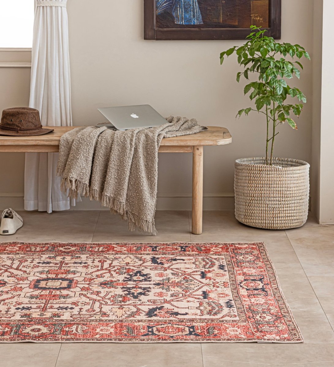 Rosewood Heritage Garden rug - alternate angle