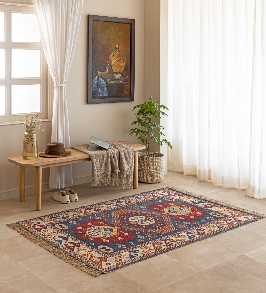 Royal Nomad Medallion rug - detail view