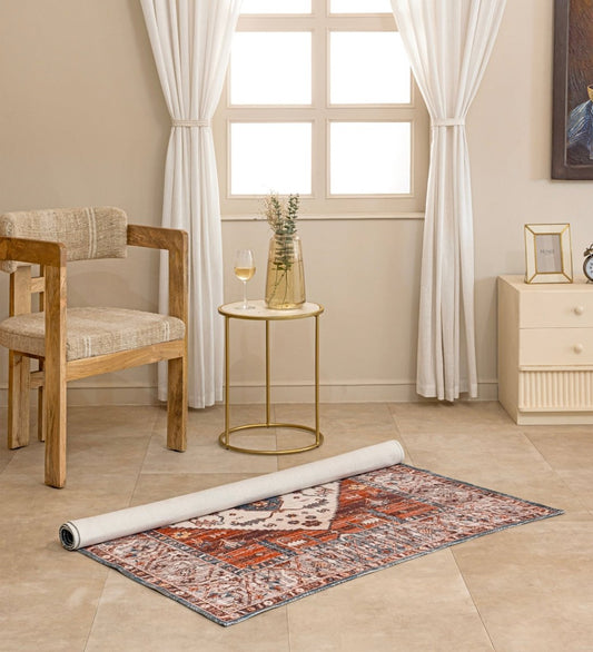 Rustic Medallion Heritage rug - side view