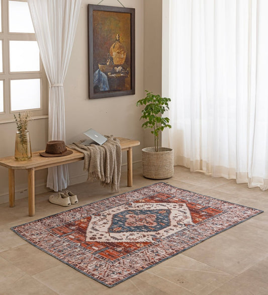 Rustic Medallion Heritage rug - back view