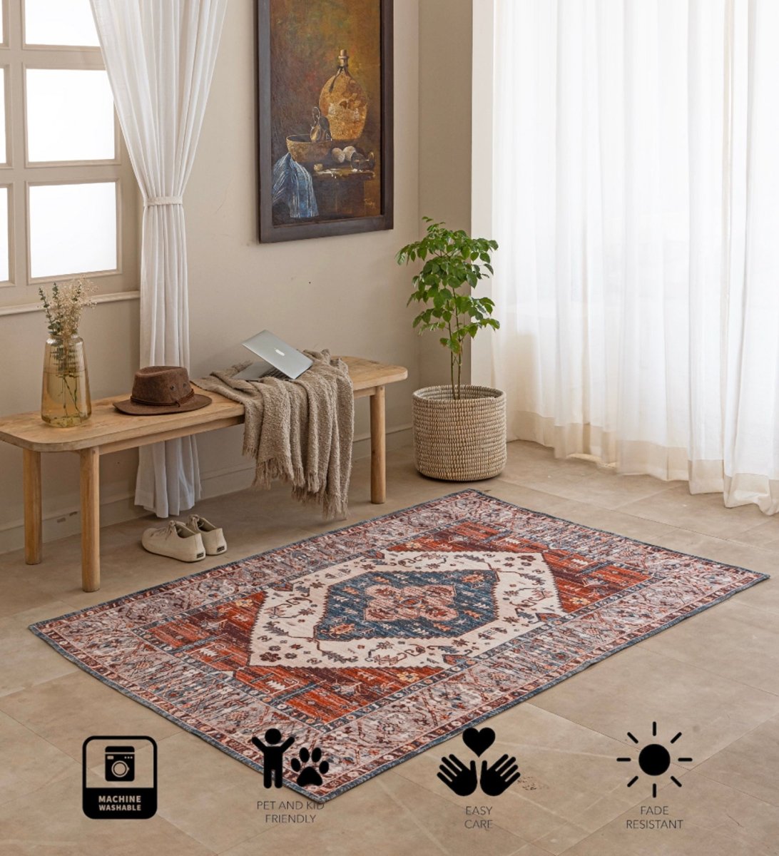 Rustic Medallion Heritage rug - texture close-up