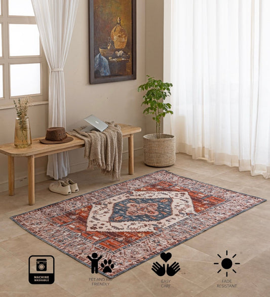 Rustic Medallion Heritage rug - texture close-up