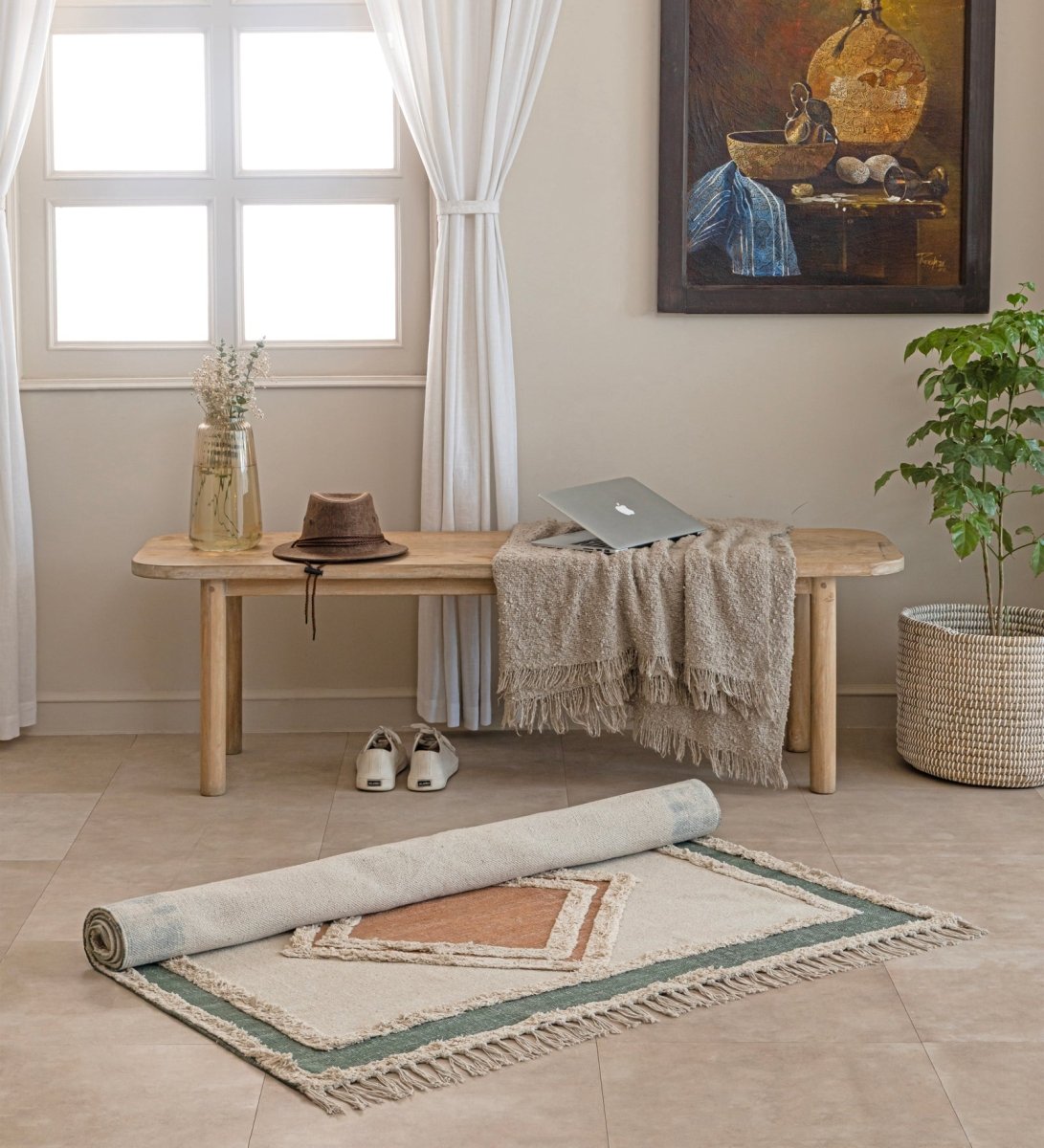 Sage Terra Diamond Tufted Rug