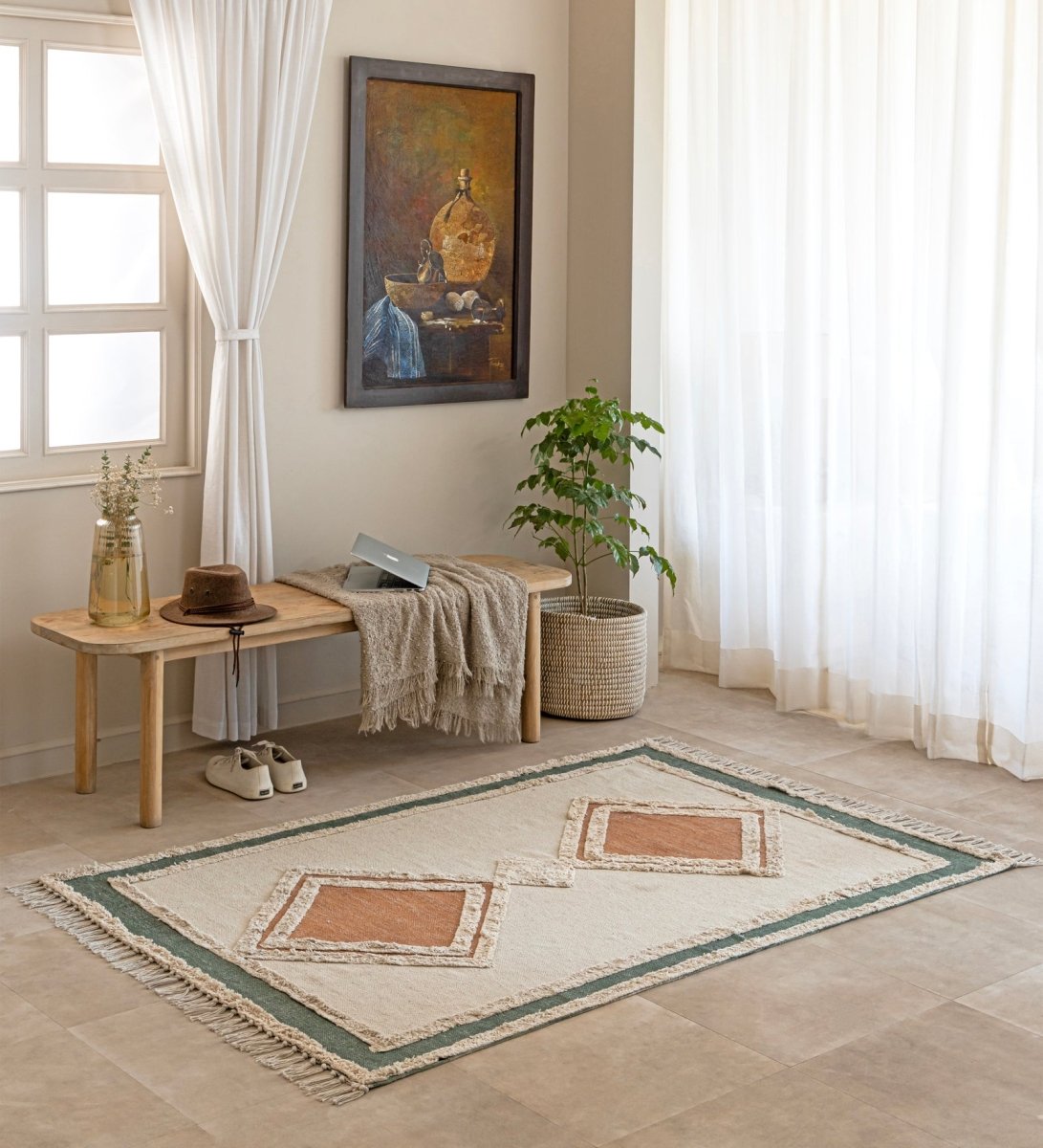 Sage Terra Diamond Tufted Rug