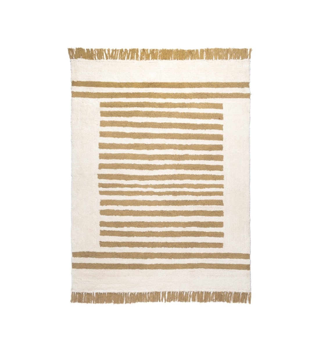 Sand Stripe Hand Tufted rug - texture close-up