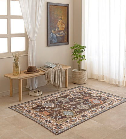 Slate Horizon Heritage rug - styled room view