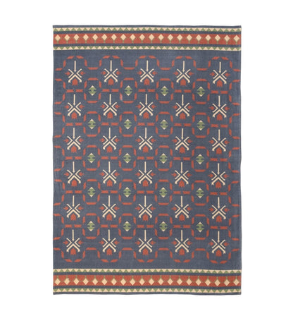 Slate Nomad Geometric rug - texture close-up