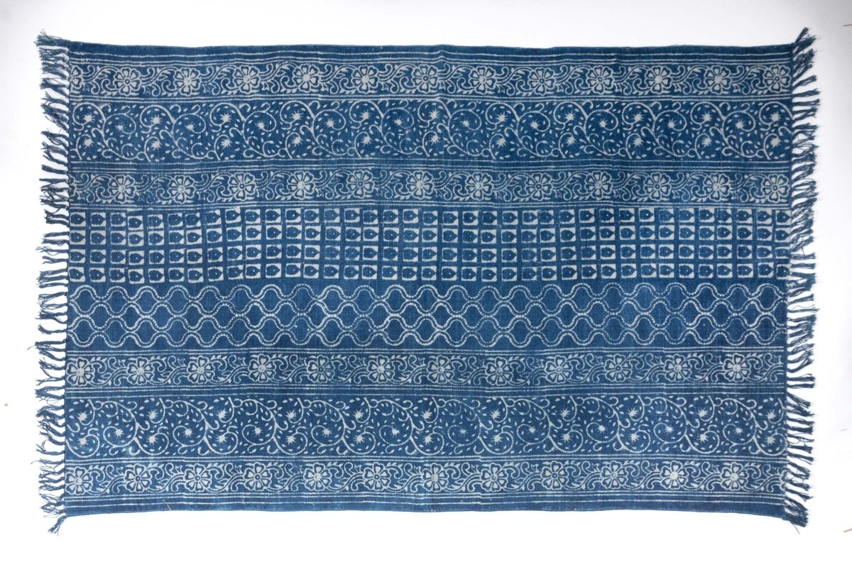 STABAT - Hand Block Printed Cotton Rug