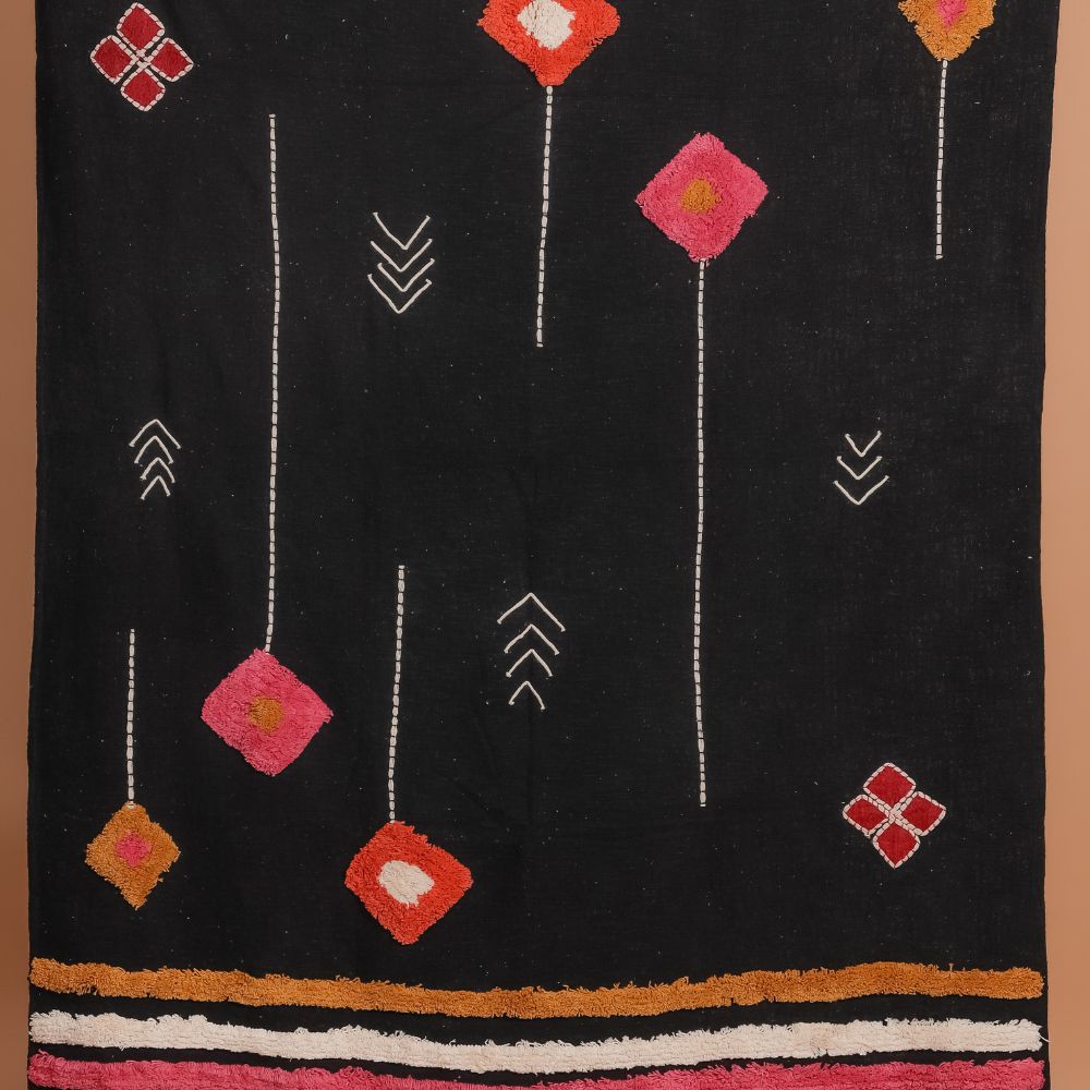 SUNWAL - Decorative Embroidery Throw Blanket