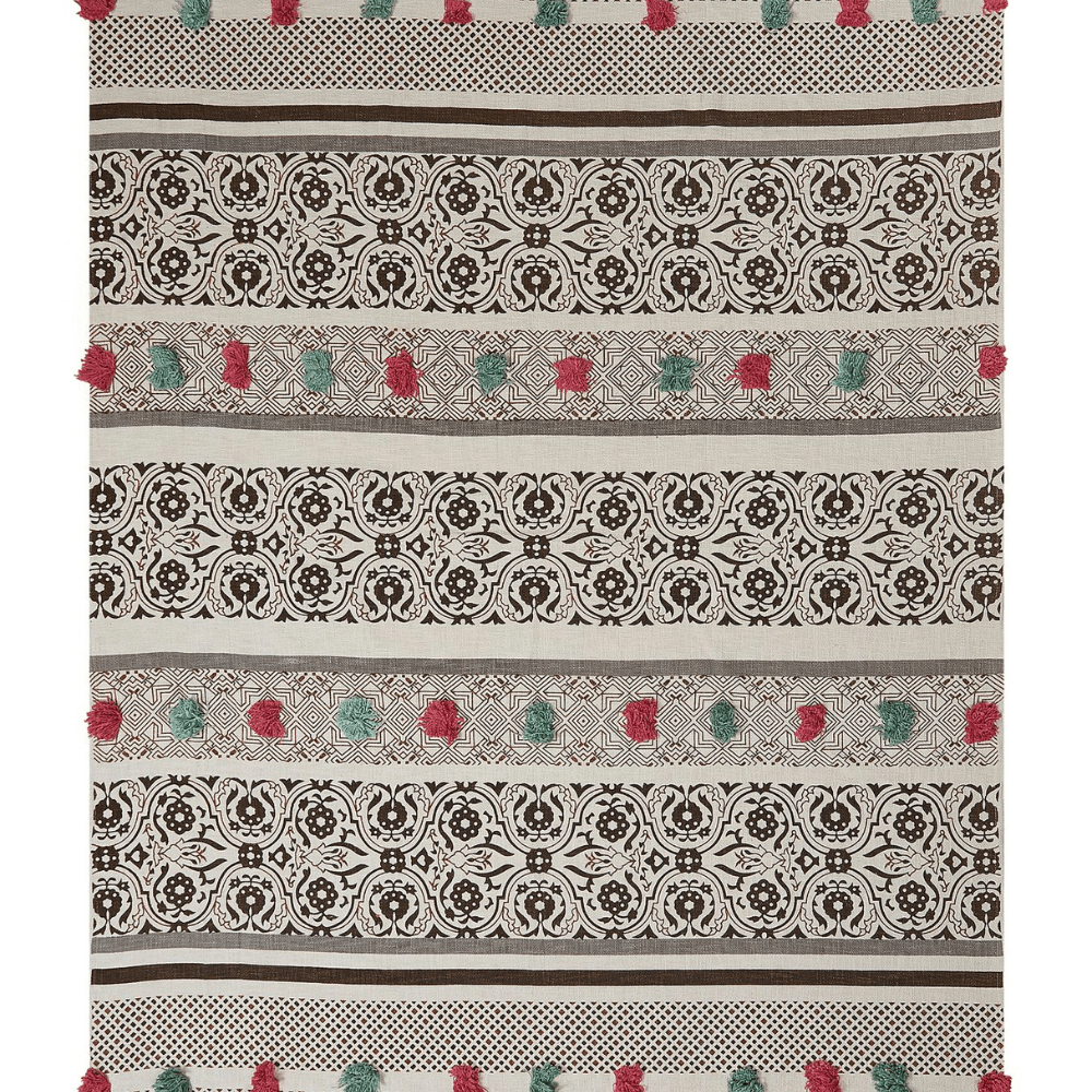 TADDART  -  Hand Block Printed Throw