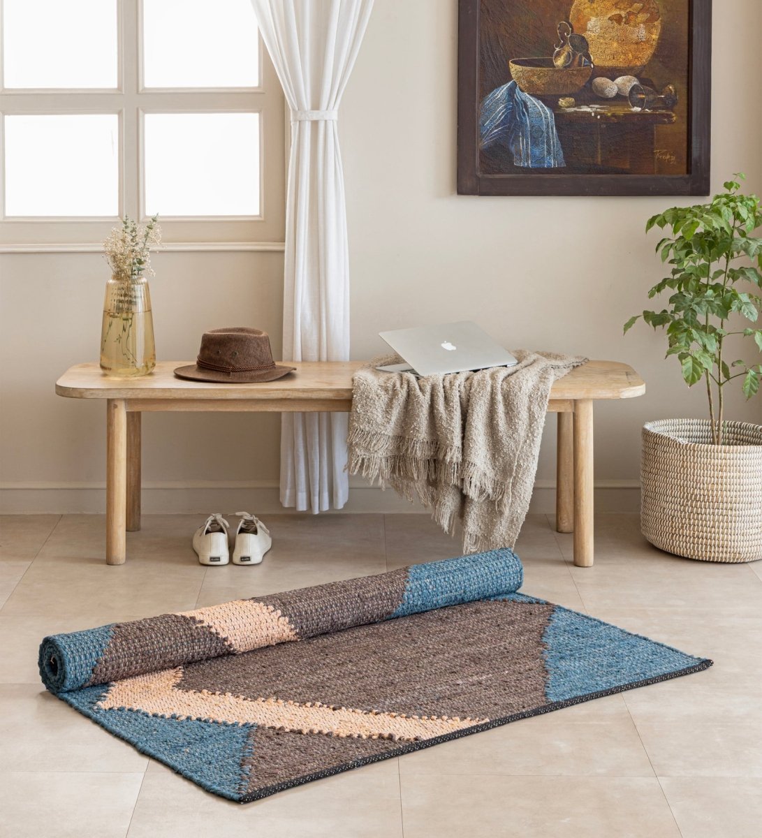 Terra Tide Hand Woven Chindi Rug