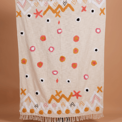 Tilmi handcrafted cotton throw blanket - main product view