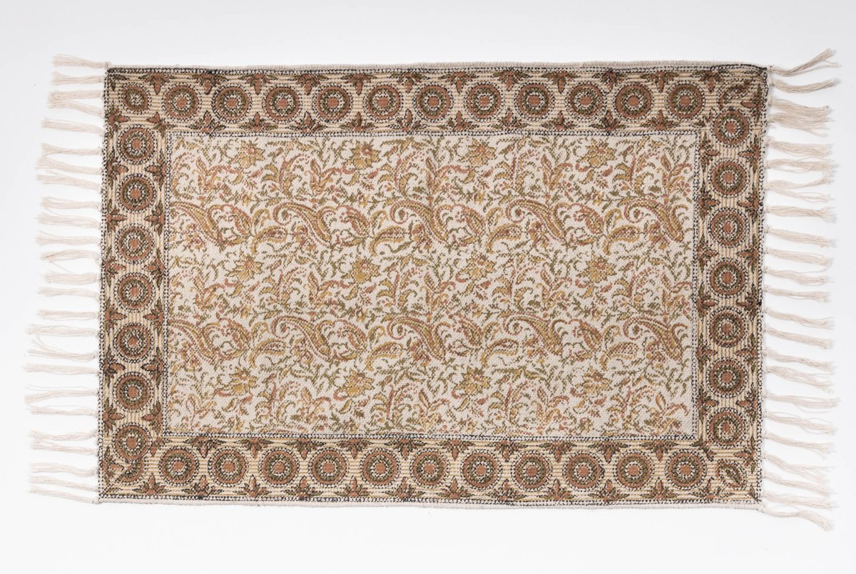 TOKUL- Hand Block Printed Cotton Rug
