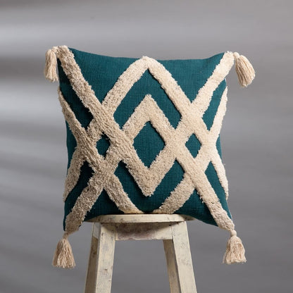 Tricornio tufted cotton pillow cover - main product view