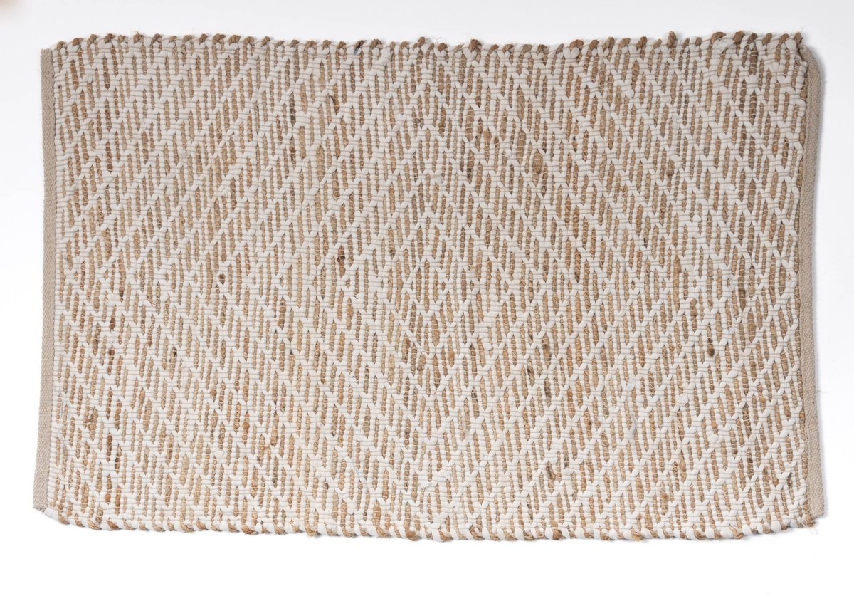 TUZLUCA - Hand Block Printed Cotton  Rug