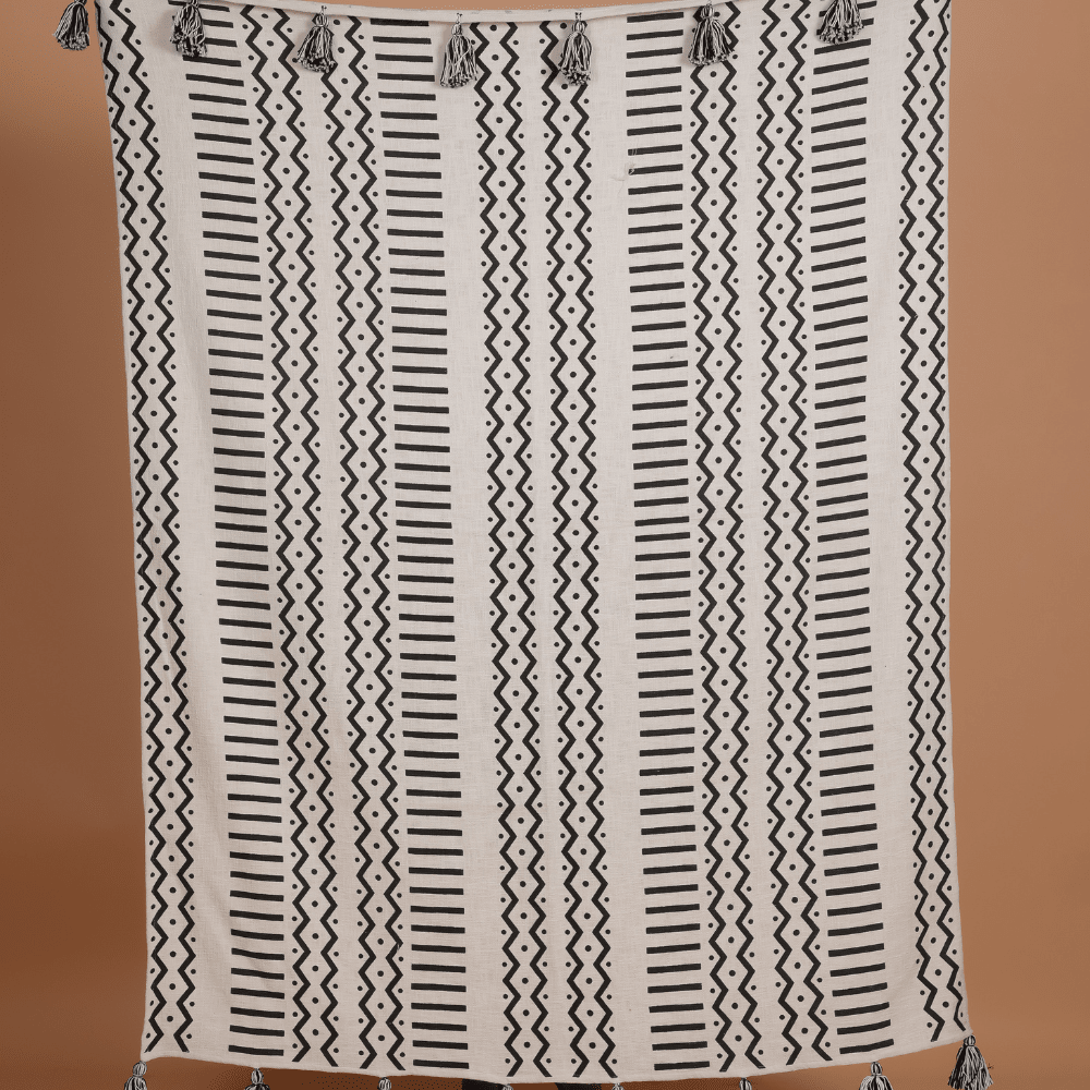 ULUYOL - Hand Block Printed Throw