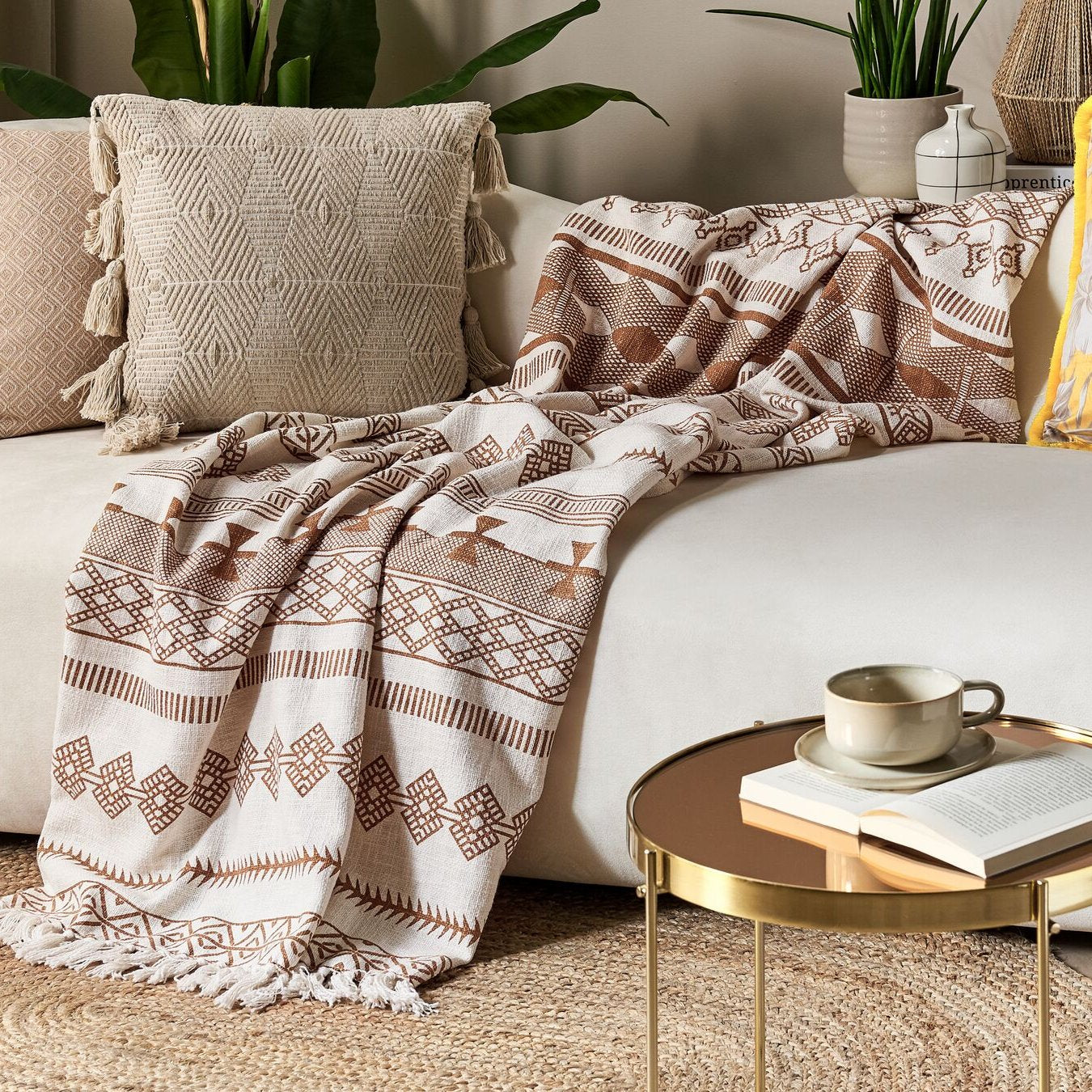 MORENA - Hand Block Printed Throw