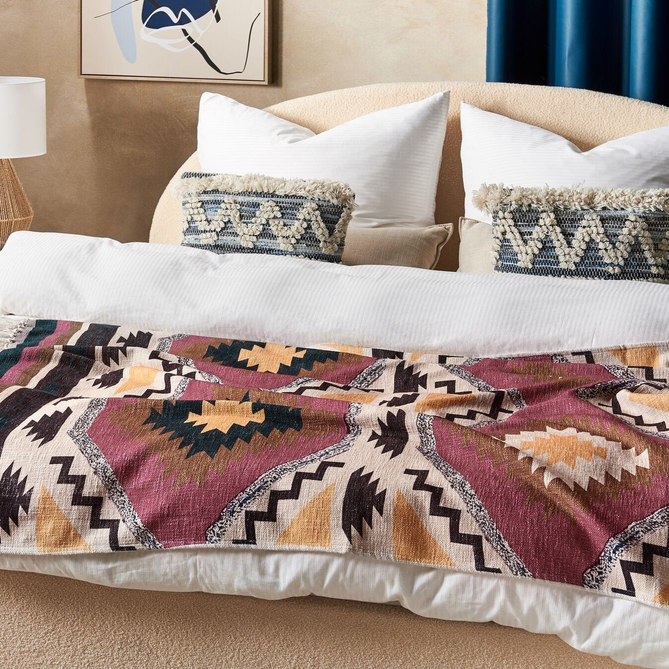 BHIWANI - Hand Block Printed Throw