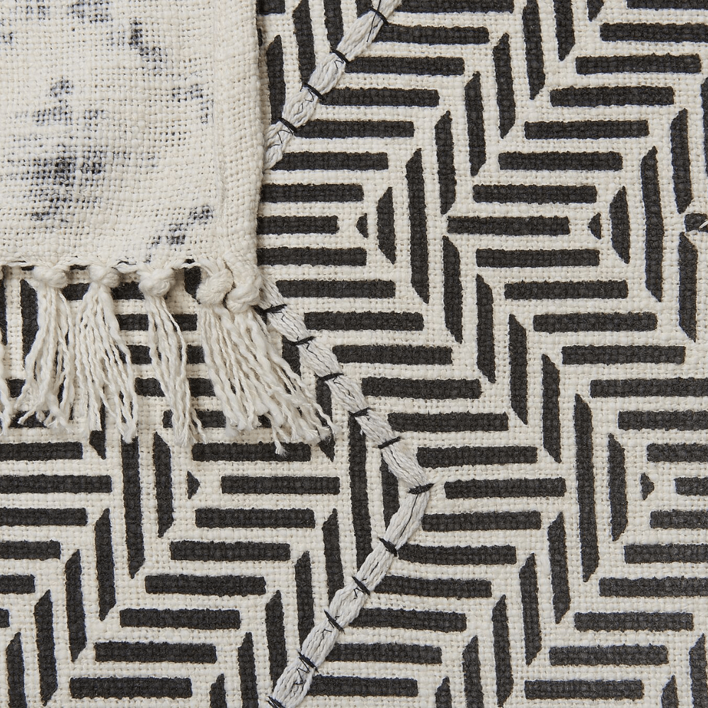 YARSELI -  Hand Block Printed Throw
